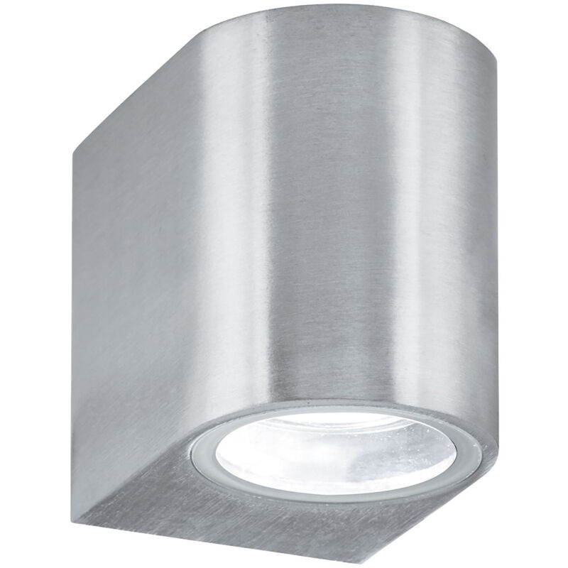 foto del prodotto applique moderna eiffel alluminio argento vetro 1 luce gu10