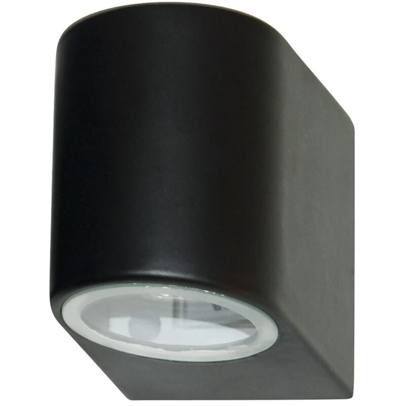 foto del prodotto applique moderna eiffel alluminio nero vetro 1 luce gu10