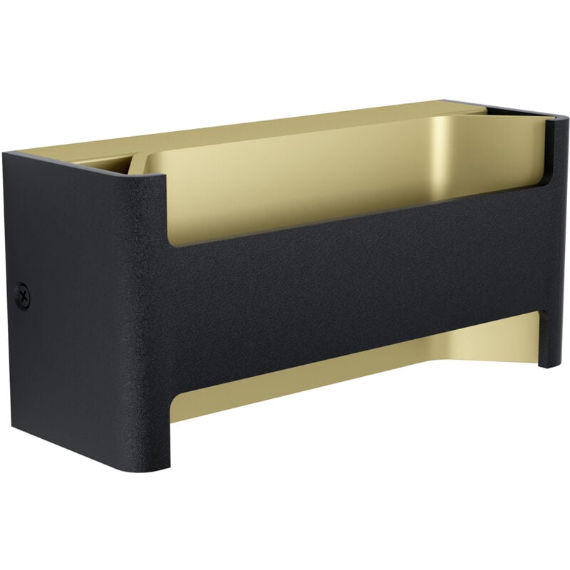 immagine 0 del prodotto applique moderna feloniche alluminio nero luce led integrato 10w