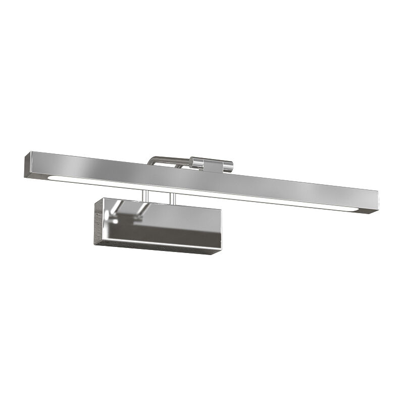 foto del prodotto applique moderna flexa metallo cromo diffusore acrilico led 8w luce calda
