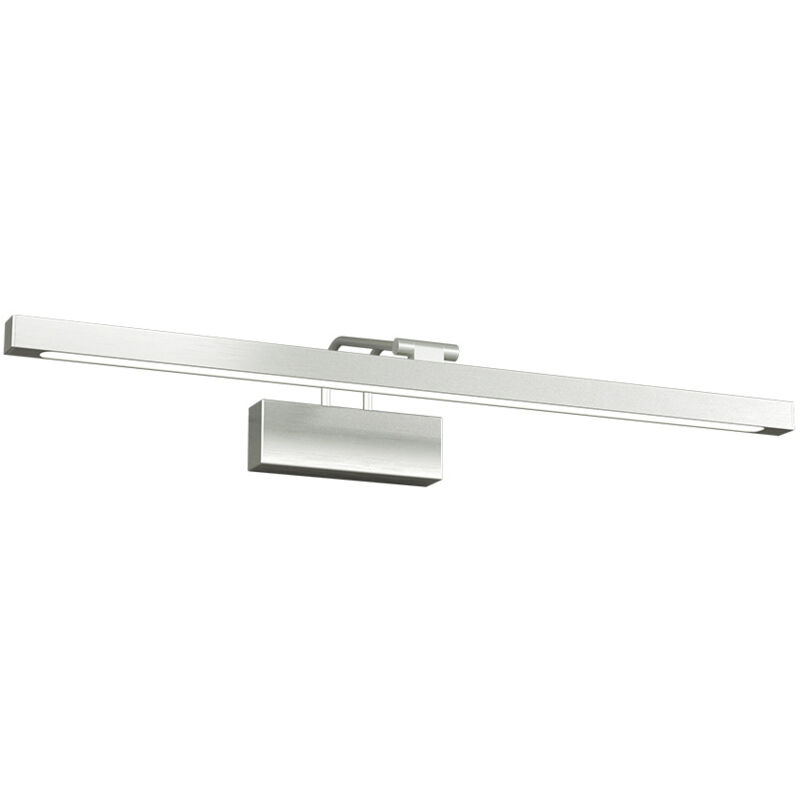 foto del prodotto applique moderna flexa metallo nichel diffusore acrilico led 12w luce naturale