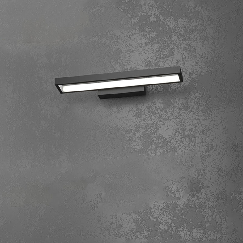 foto del prodotto applique moderna four squares alluminio nero led 20w