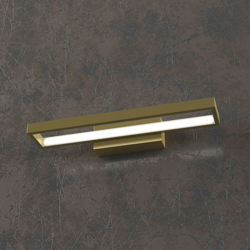 foto del prodotto applique moderna four squares alluminio oro brunito led 20w
