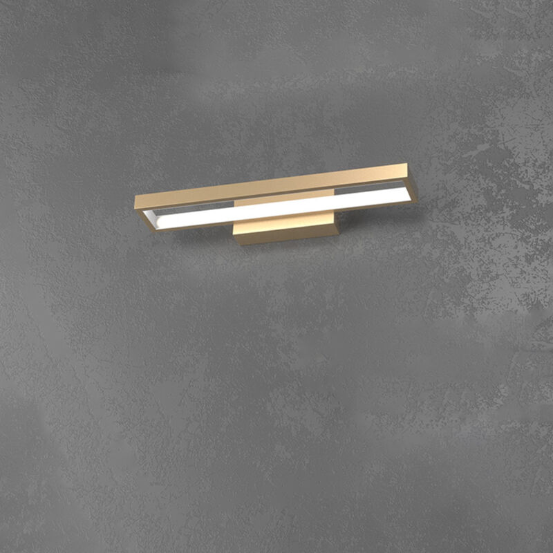 foto del prodotto applique moderna four squares alluminio oro led 20w