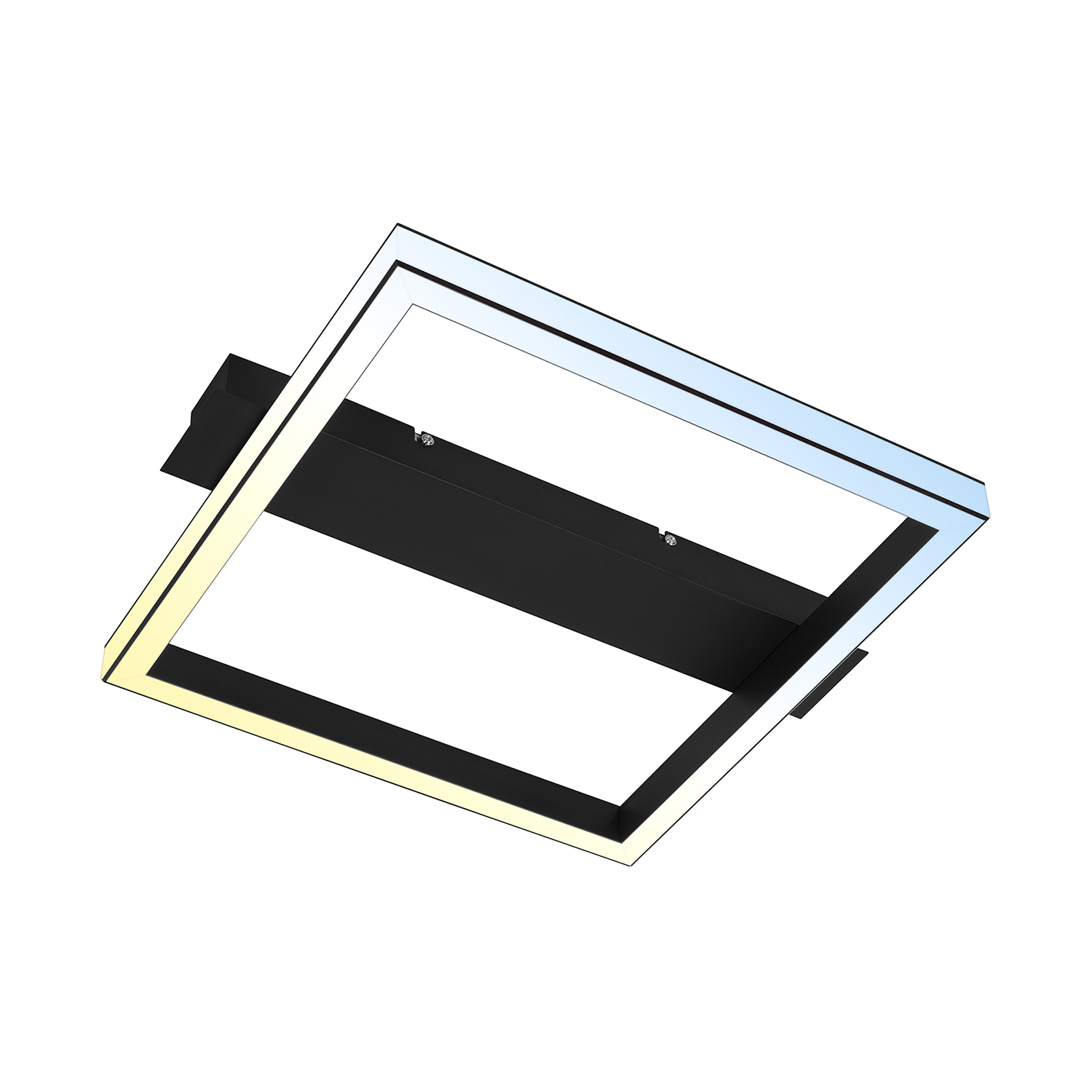 foto del prodotto applique moderna frame bold metallo nero led integrato 23w da 2700 a 6500k