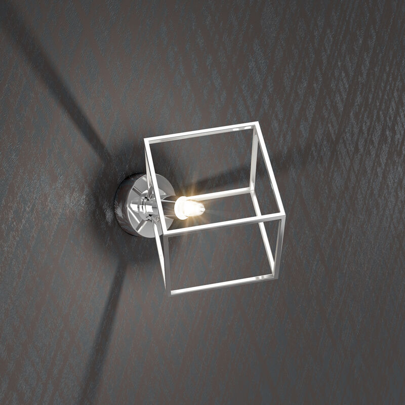foto del prodotto applique moderna frame metallo cromo 1 luce g9