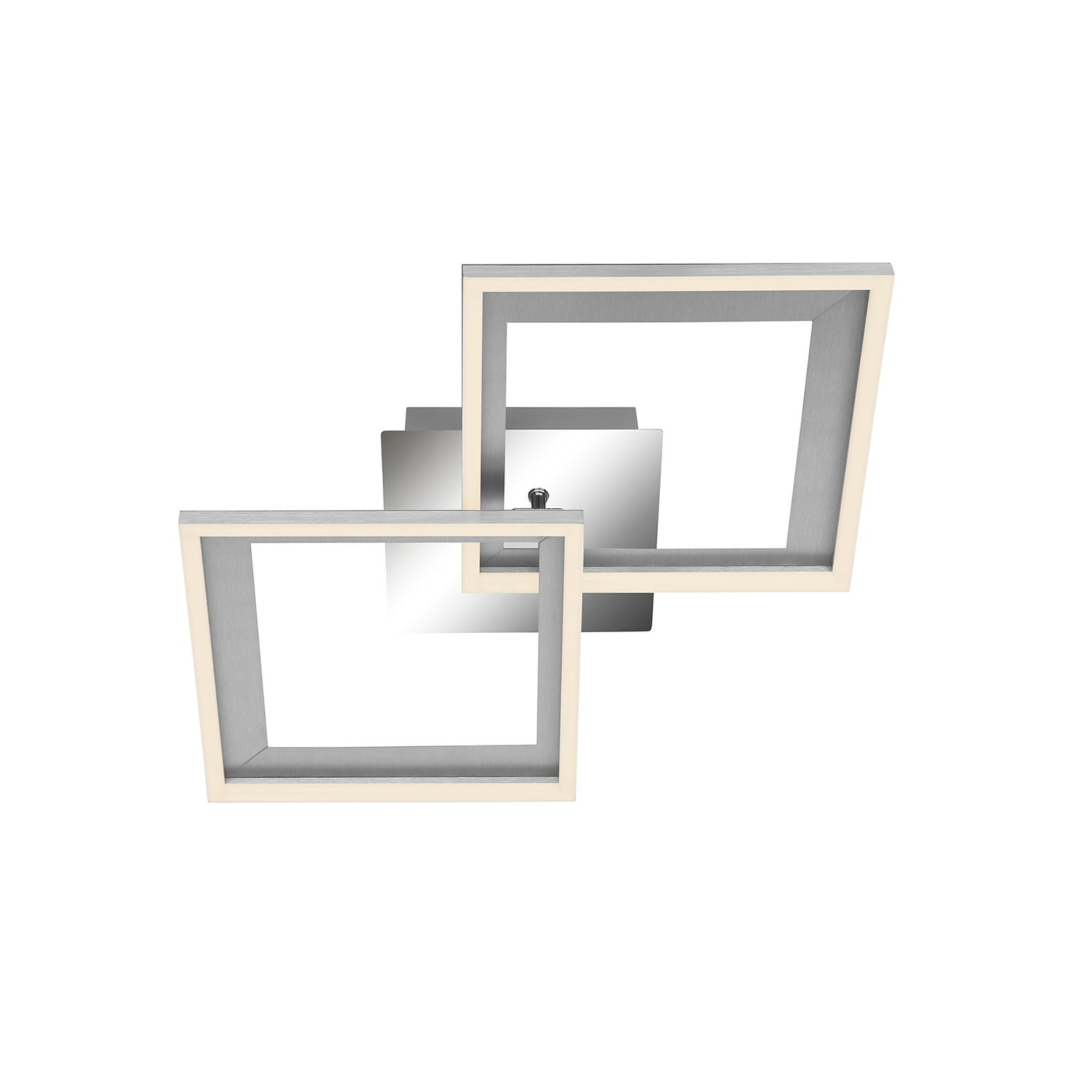 foto del prodotto applique moderna frame metallo cromo 44cm led integrato 22w 3000k