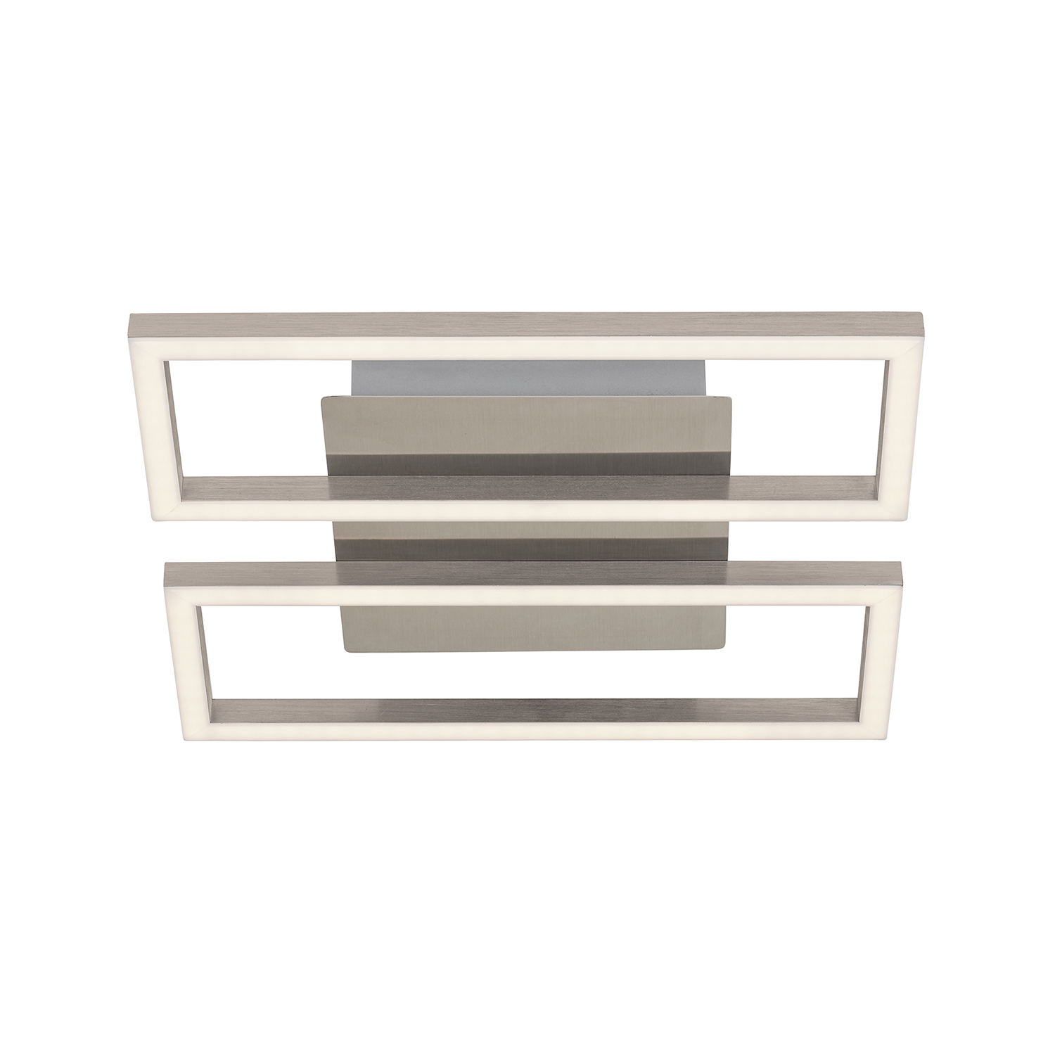 foto del prodotto applique moderna frames metallo nichel satinato led integrato 14w 3000k