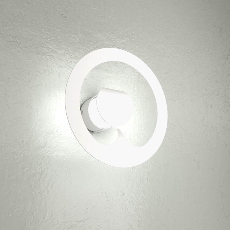 foto del prodotto applique moderna fuel metallo bianco 1 luce gx53