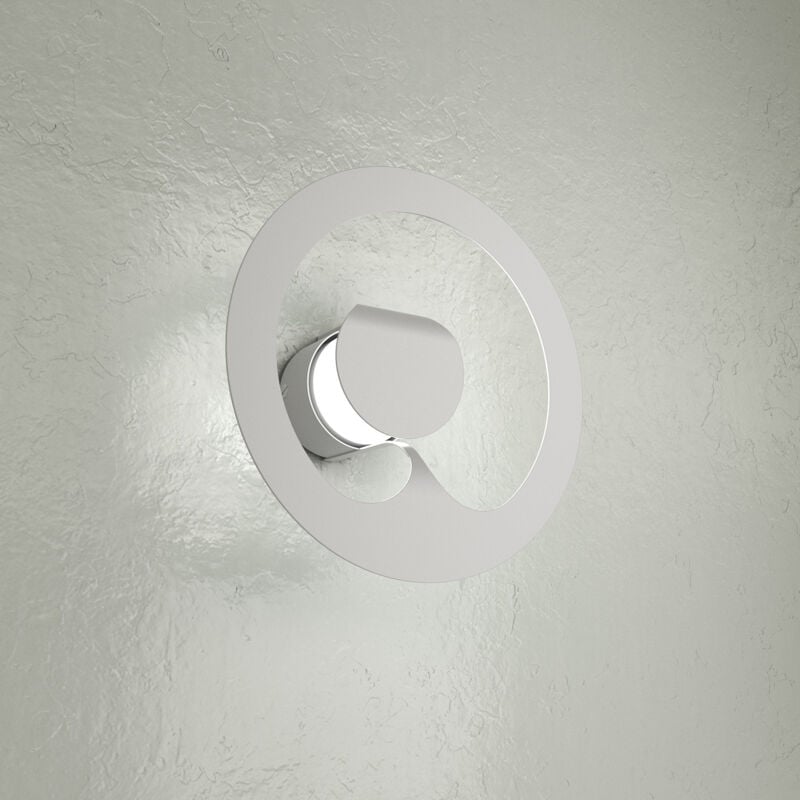 foto del prodotto applique moderna fuel metallo grigio 1 luce gx53