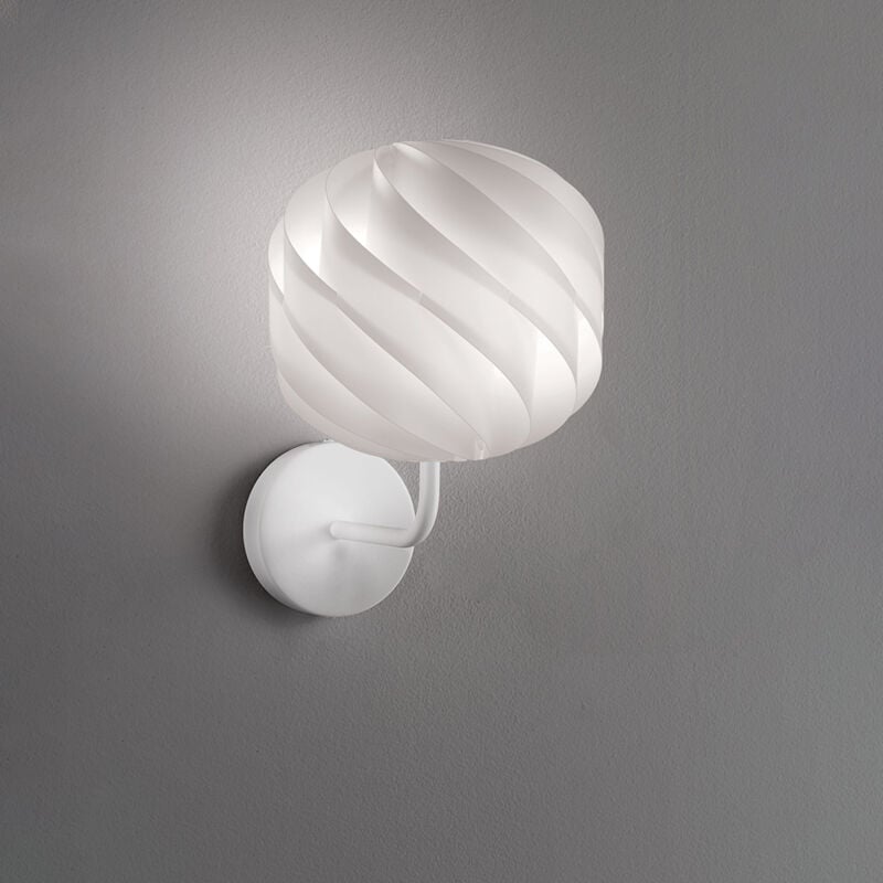 foto del prodotto applique moderna globe 1 luce in polilux bianco made in italy