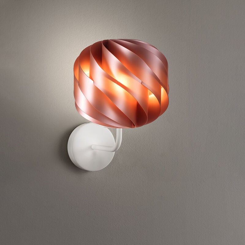 foto del prodotto applique moderna globe 1 luce in polilux rame made in italy