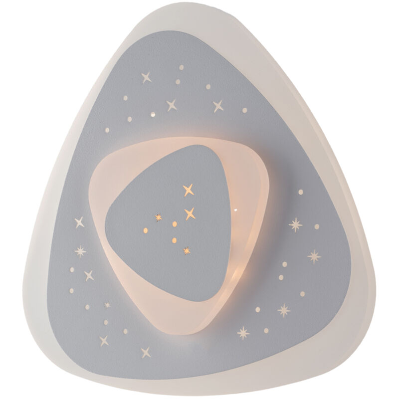 foto del prodotto applique moderna in metallo bianco led integrato 3000k e 4500 k diam. 23 cm