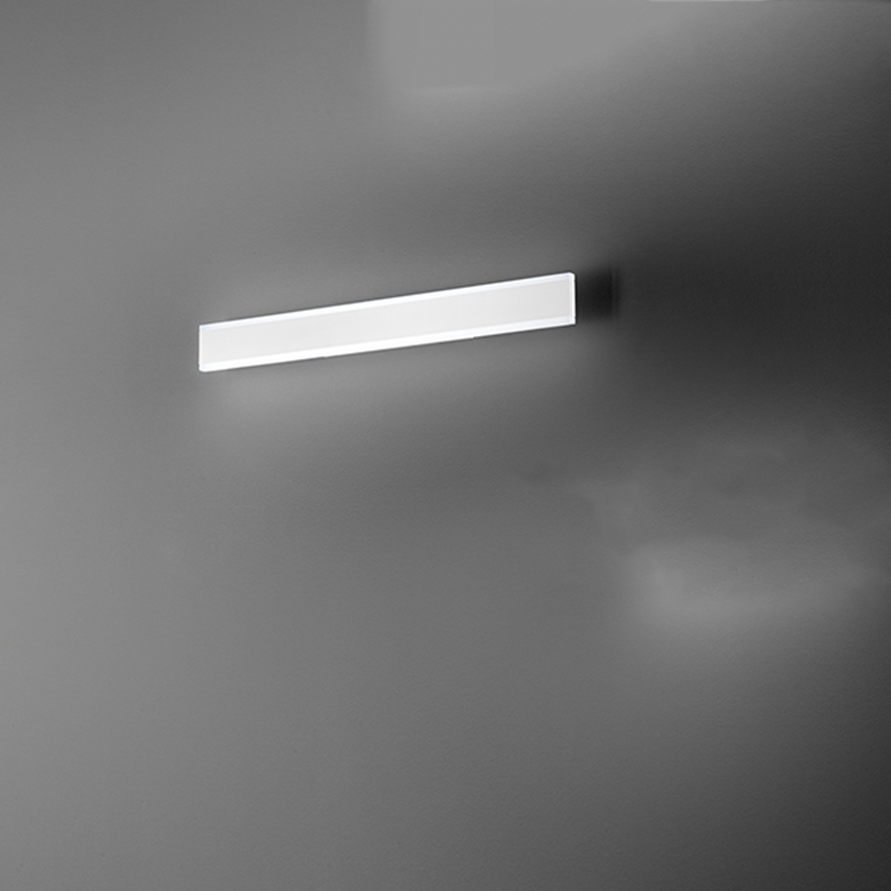 foto del prodotto applique moderna kante metallo bianco acrilico led 24w cct 3000 4000 6000k