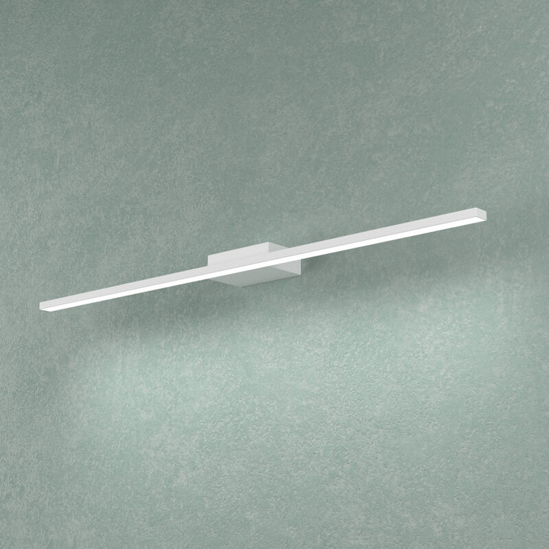 foto del prodotto applique moderna line metallo bianco diffusore acrilico b led 11,2w nat 70cm