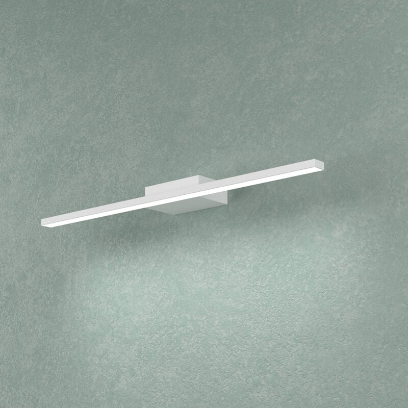 foto del prodotto applique moderna line metallo bianco diffusore acrilico bianco led 6w nat 50cm