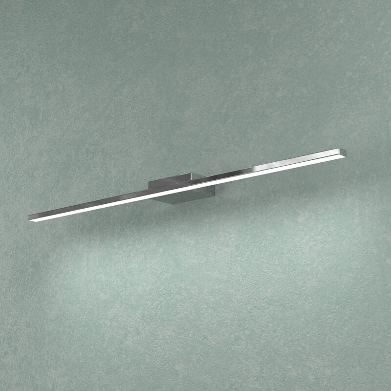 foto del prodotto applique moderna line metallo cromo diffusore acrilico b led 11,2w calda 70cm
