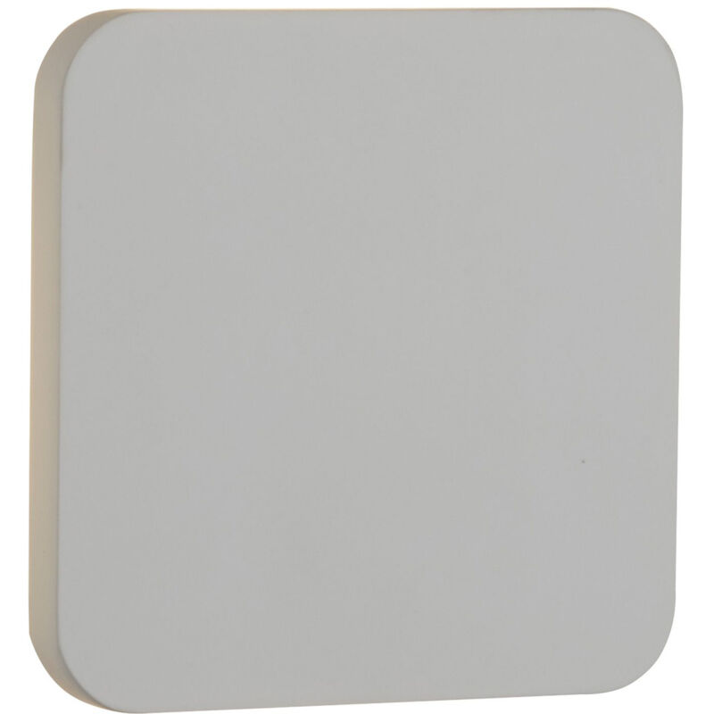 foto del prodotto applique moderna malta pietra cemento gesso bianco led 9w 3000k
