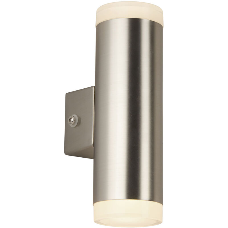 foto del prodotto applique moderna metro policarbonato argento led 3,95x2w