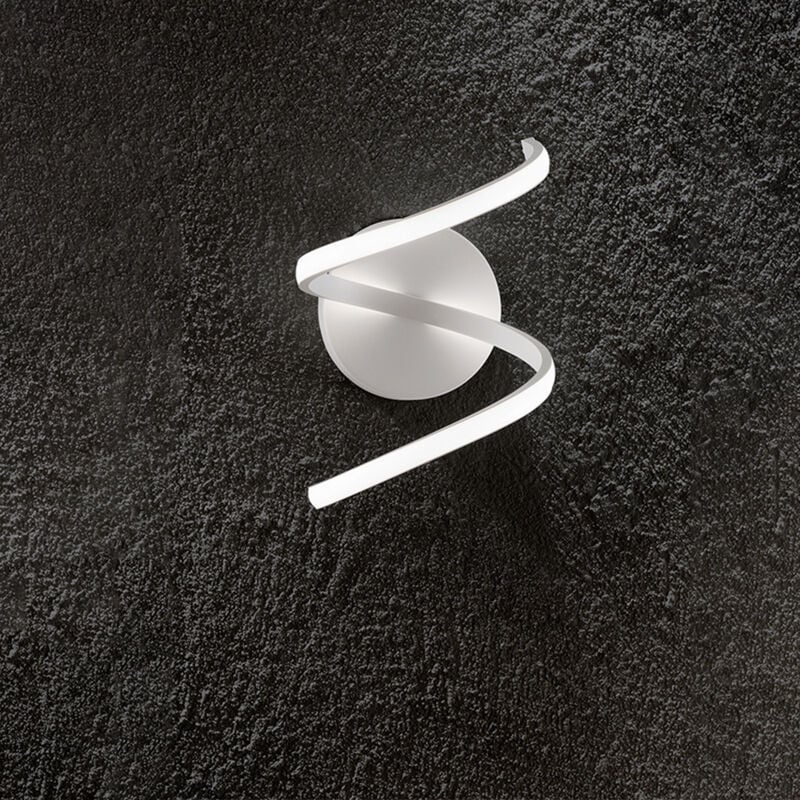foto del prodotto applique moderna nest metallo bianco acrilico led 18w 3000k