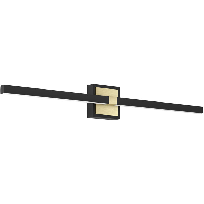 foto del prodotto applique moderna peguera alluminio nero luce led integrato 17,5w