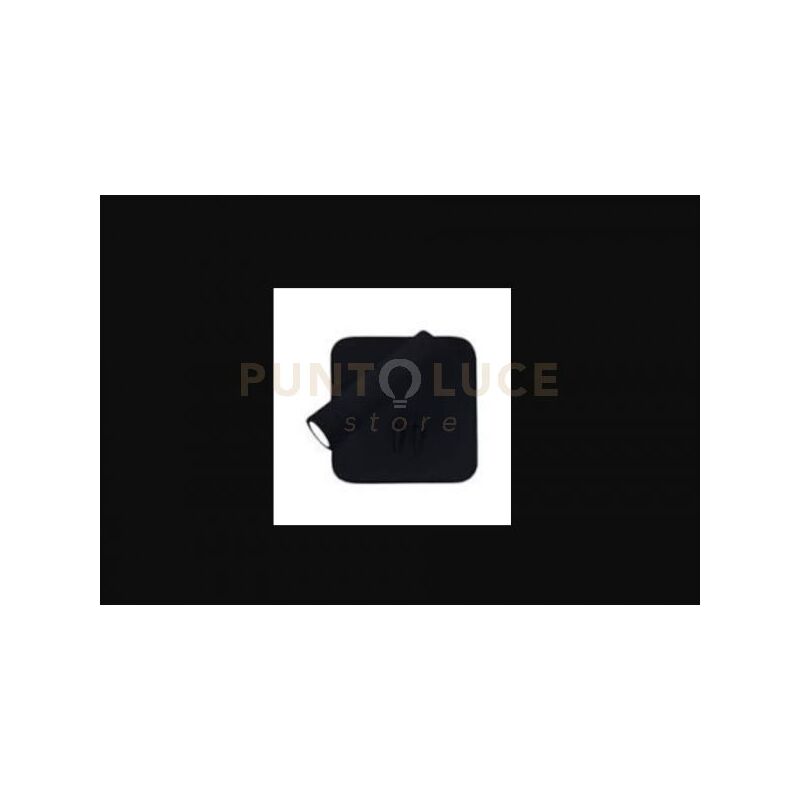 foto del prodotto applique moderna plug nero led rosone quadrato