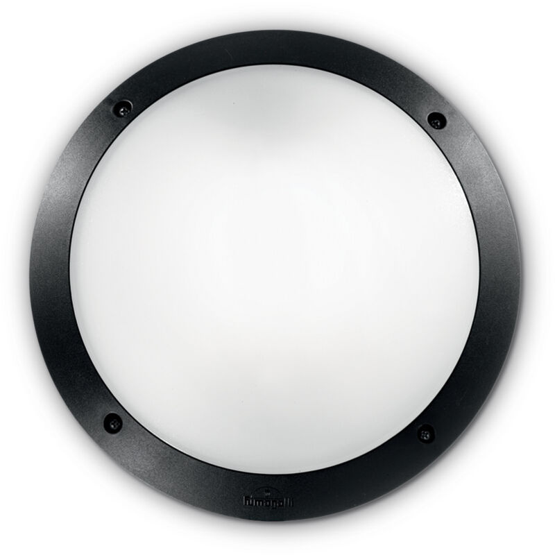 foto del prodotto applique moderna polar 1 materie plastiche nero 1 luce e27
