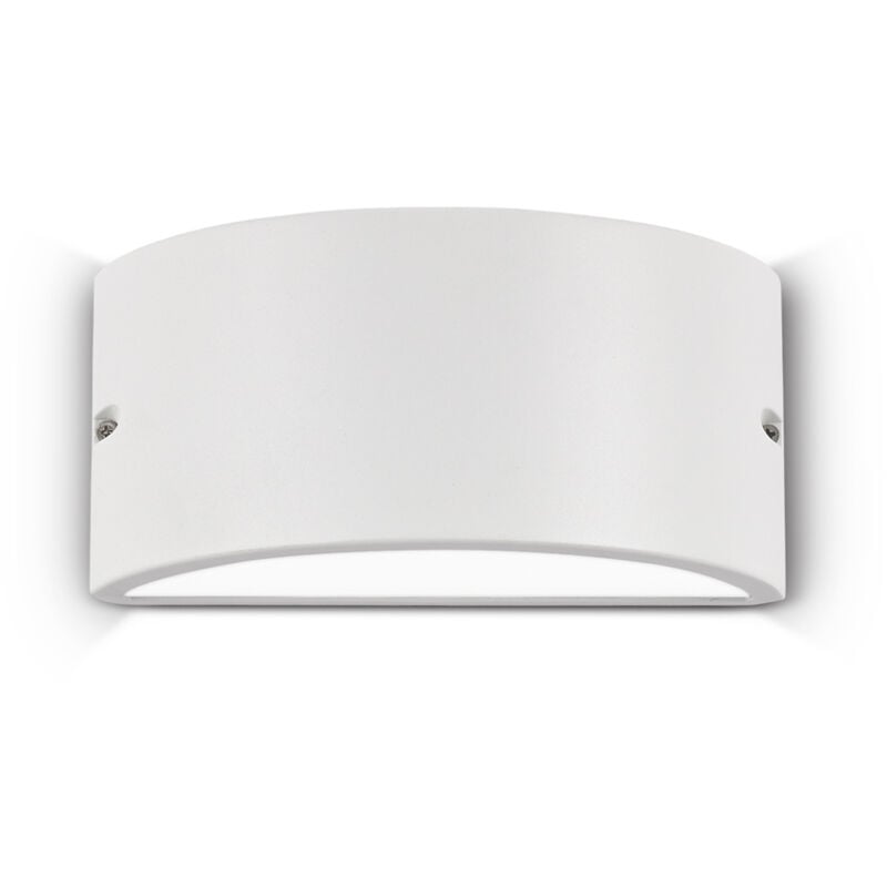 foto del prodotto applique moderna rex 2 alluminio materie plastiche bianco 1 luce e27
