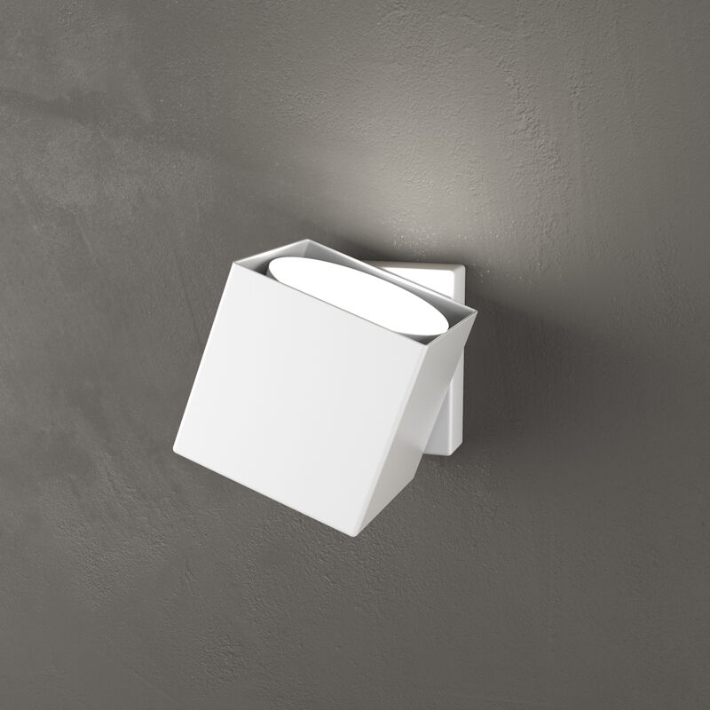 foto del prodotto applique moderna rotation metallo bianco 1 luce gx53