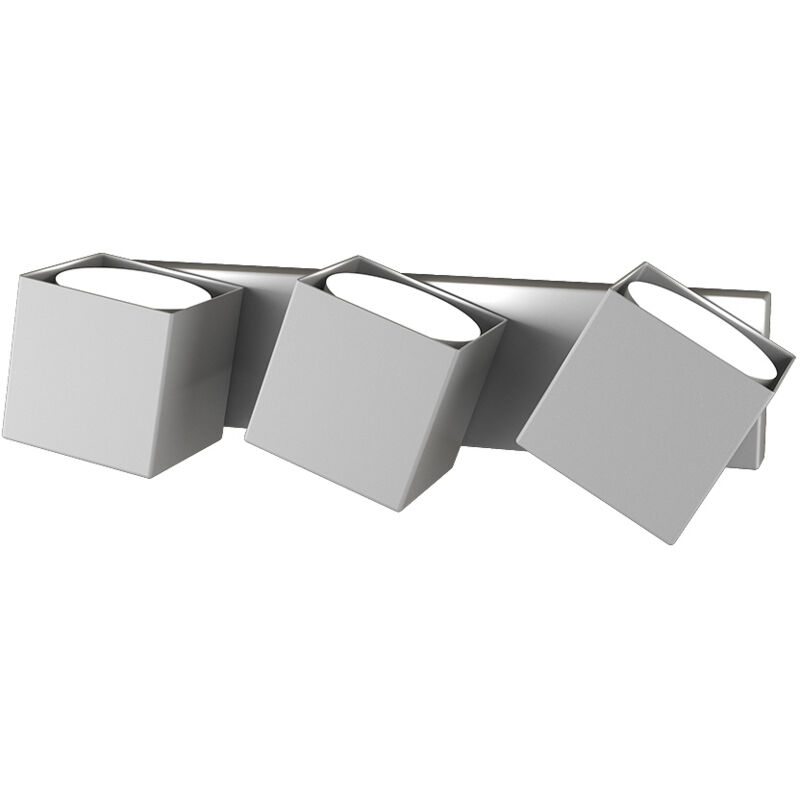 foto del prodotto applique moderna rotation metallo grigio 3 luci gx53