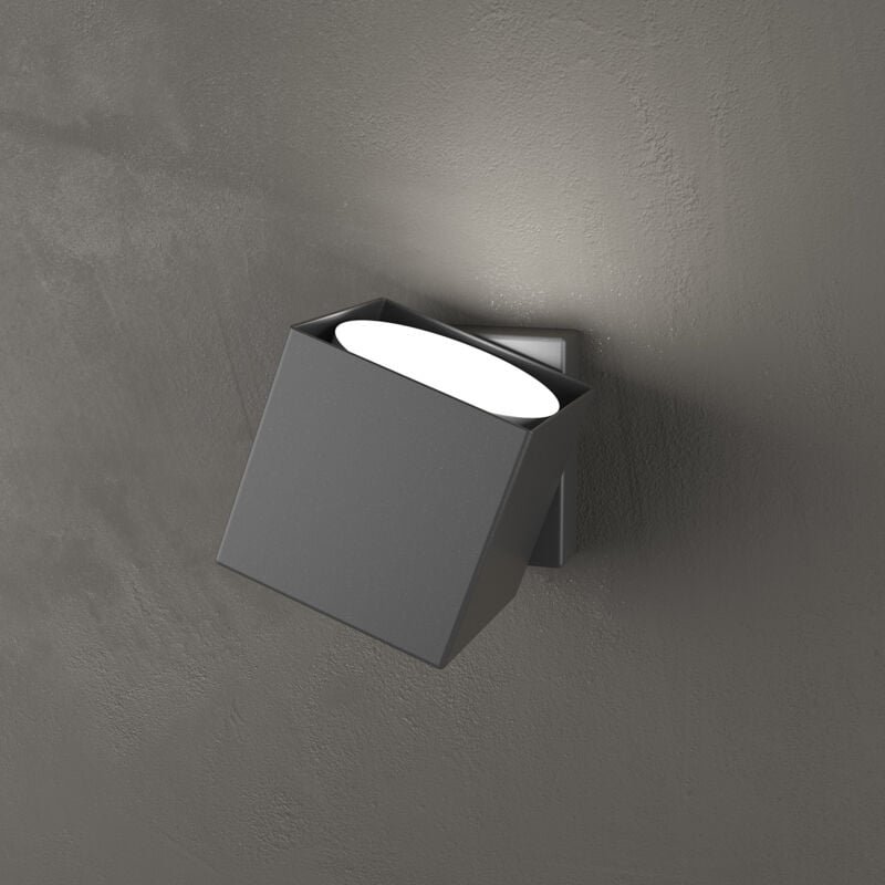 foto del prodotto applique moderna rotation metallo grigio antracite 1 luce gx53