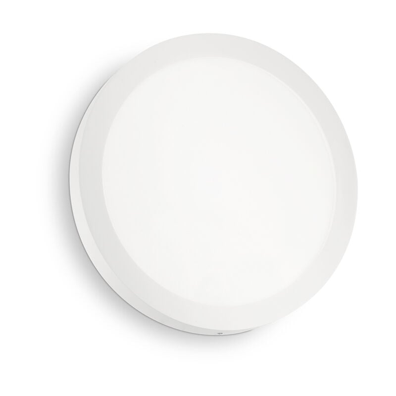 foto del prodotto applique moderna round universal alluminio plastiche bianco led 25w 3000k d30