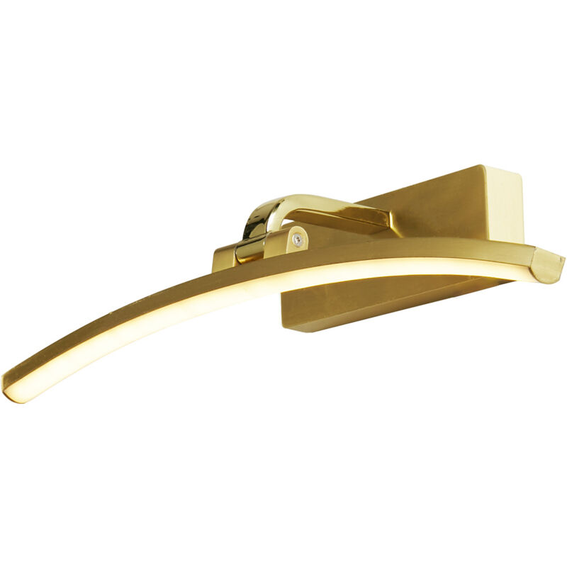 foto del prodotto applique moderna santorini acciaio ottone alluminio led 8,2w 3000k