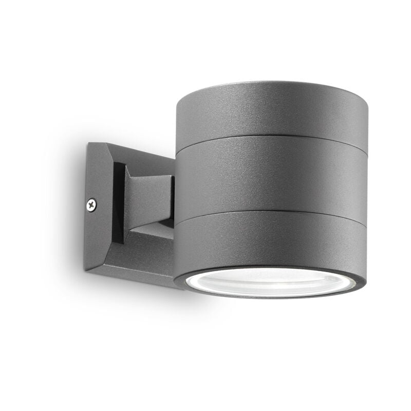 foto del prodotto applique moderna snif round alluminio antracite 1 luce g9 3w 3000k luce calda