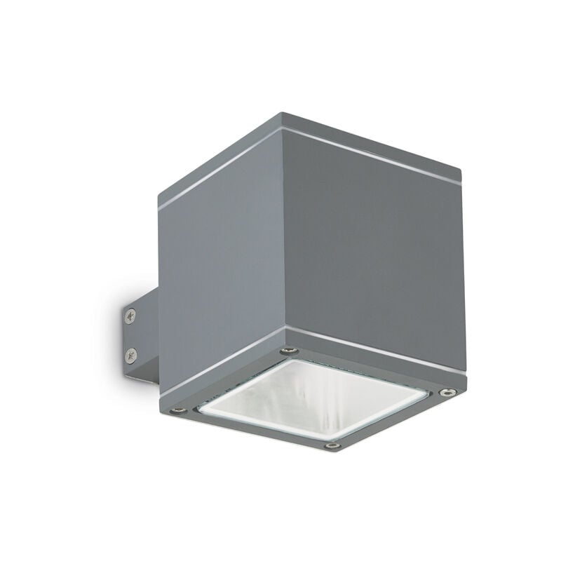 foto del prodotto applique moderna snif square alluminio antracite 1 luce g9 3w 3000k luce calda