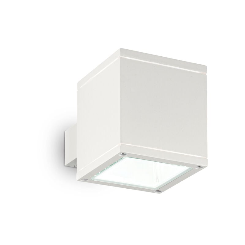 foto del prodotto applique moderna snif square alluminio bianco 1 luce g9 3w 3000k luce calda