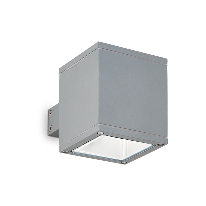 foto del prodotto applique moderna snif square alluminio grigio 1 luce g9 3w 3000k luce calda