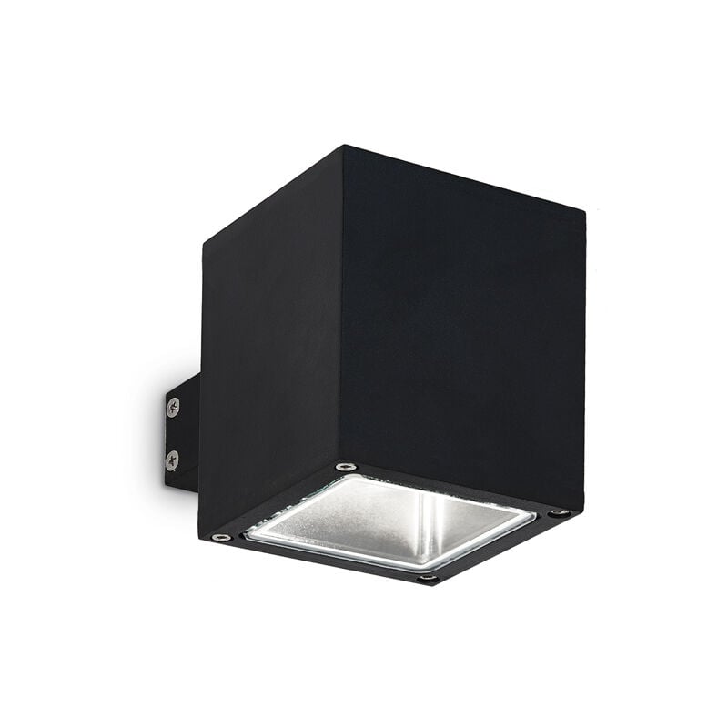 foto del prodotto applique moderna snif square alluminio nero 1 luce g9 3w 3000k luce calda