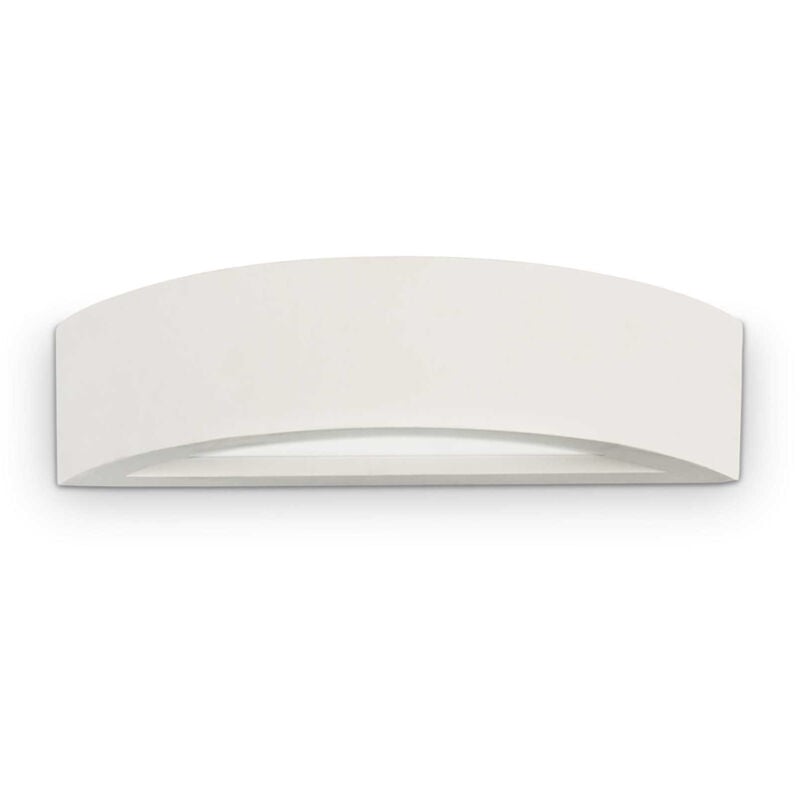foto del prodotto applique moderna soda gesso bianco 1 luce biemissione e14
