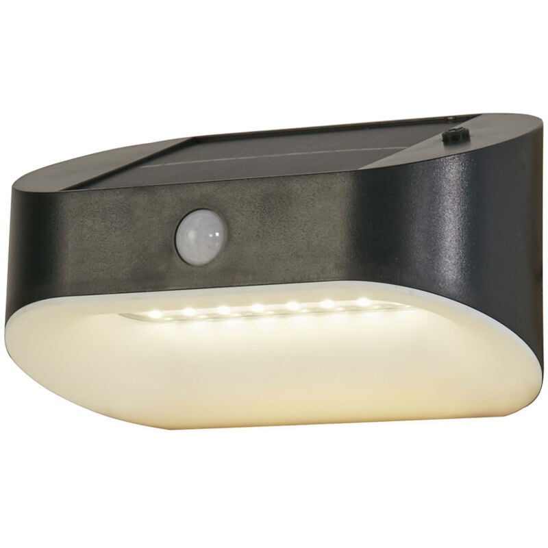 foto del prodotto applique moderna solare policarbonato grigio led 1,2w 3000k