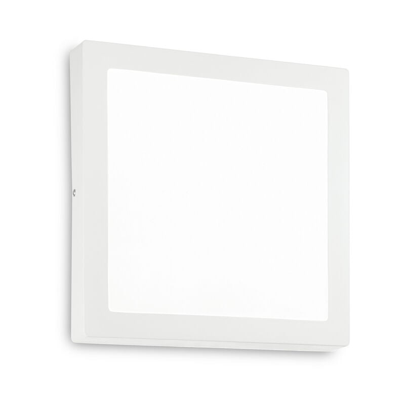 foto del prodotto applique moderna square universal alluminio plastiche bianco led 25w 3000k d30