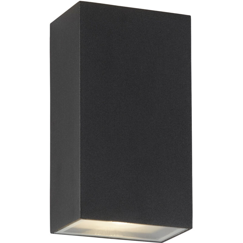foto del prodotto applique moderna stirling alluminio nero vetro argento led 6,58w 4000k