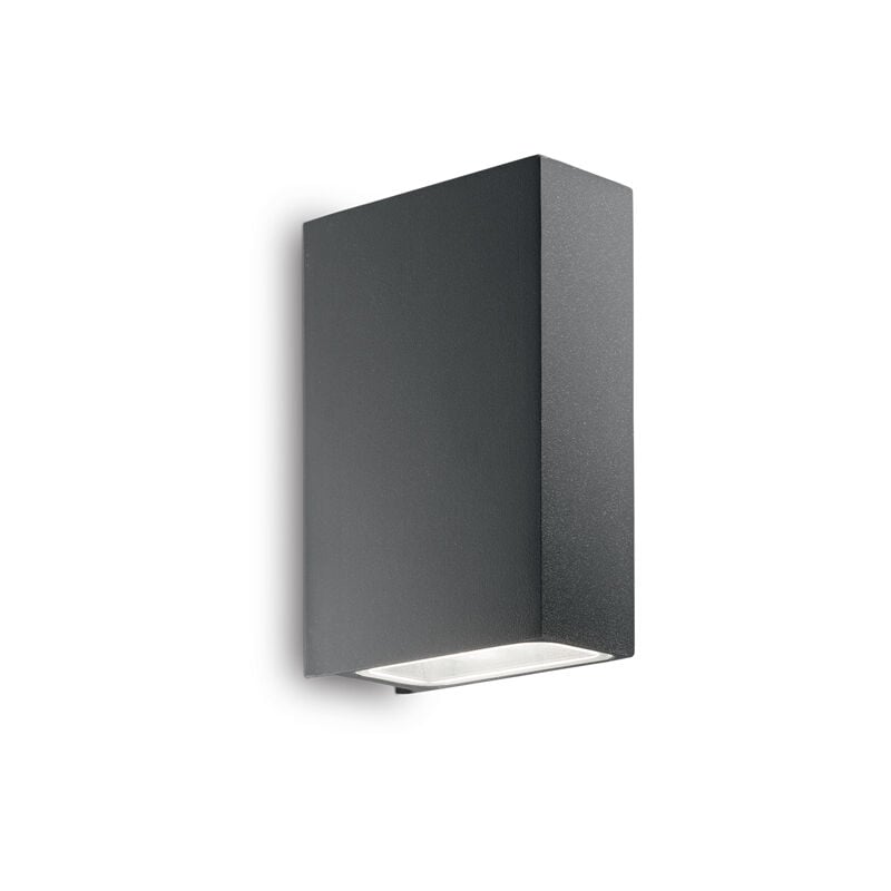 foto del prodotto applique moderna tetris 2 alluminio antracite 2 luci 3w 3000k luce calda