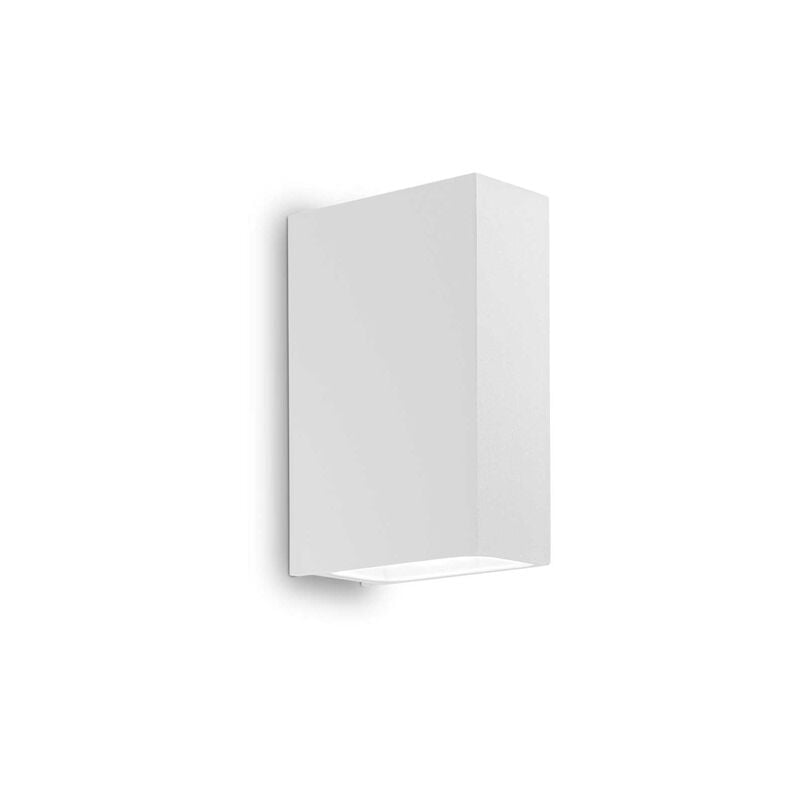 foto del prodotto applique moderna tetris 2 alluminio bianco 2 luci 3w 3000k luce calda
