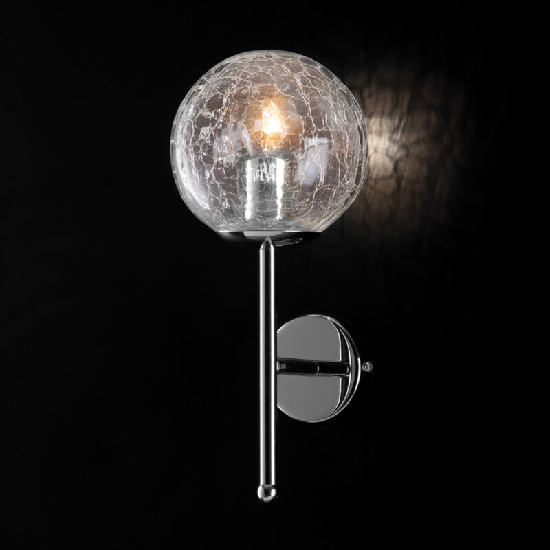foto del prodotto applique moderna tresor metallo cromo 1 luce e14