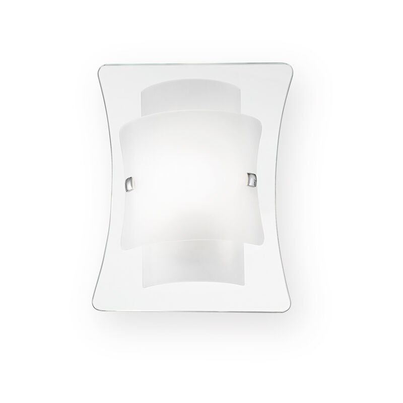 foto del prodotto applique moderna triplo vetro bianco 1 luce e27