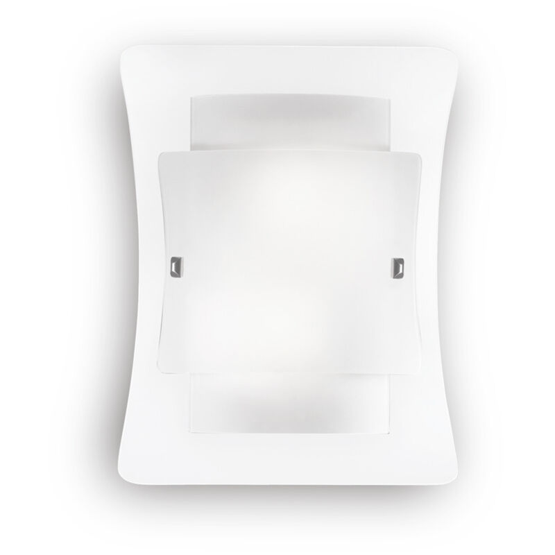 foto del prodotto applique moderna triplo vetro bianco 2 luci e27