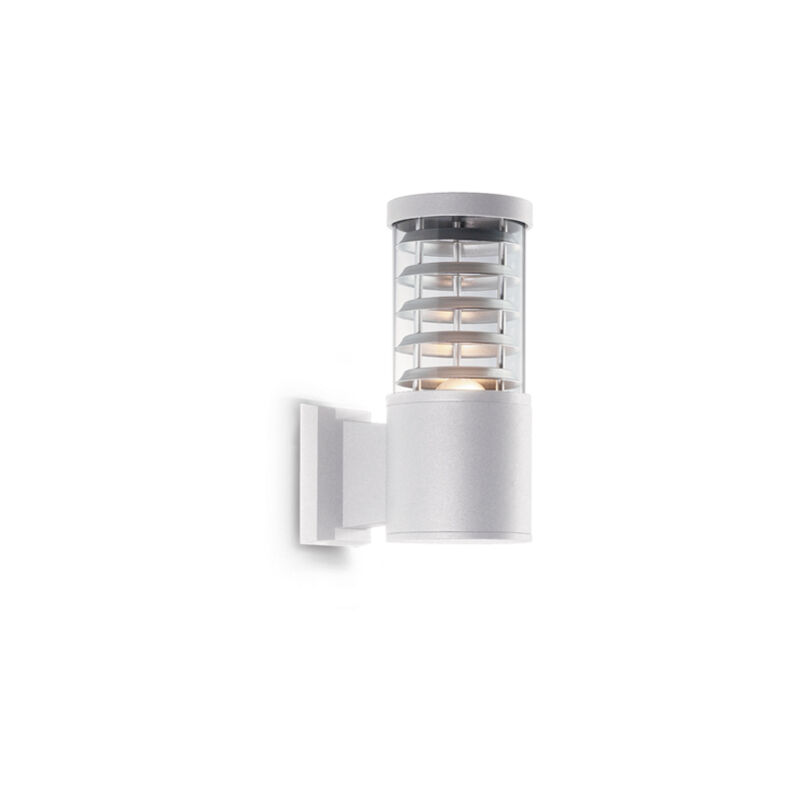 foto del prodotto applique moderna tronco alluminio bianco 1 luce e27