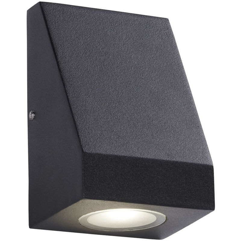 foto del prodotto applique moderna troy alluminio nero vetro led 3w 4000k