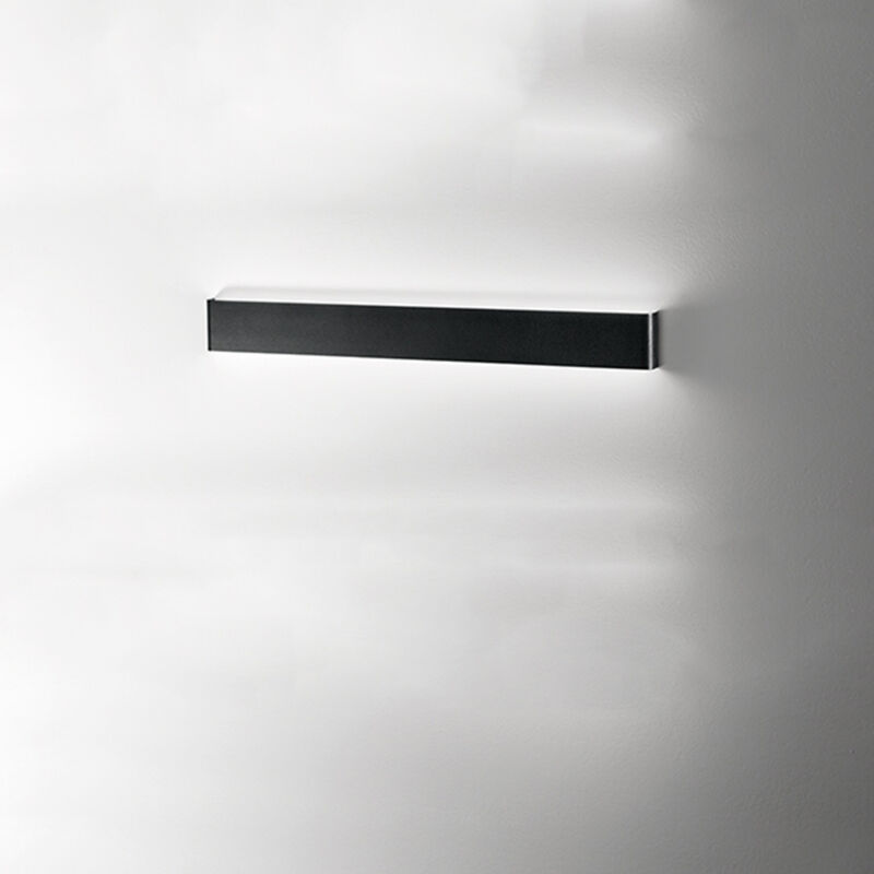 foto del prodotto applique moderna way metallo nero led 30w 3000k